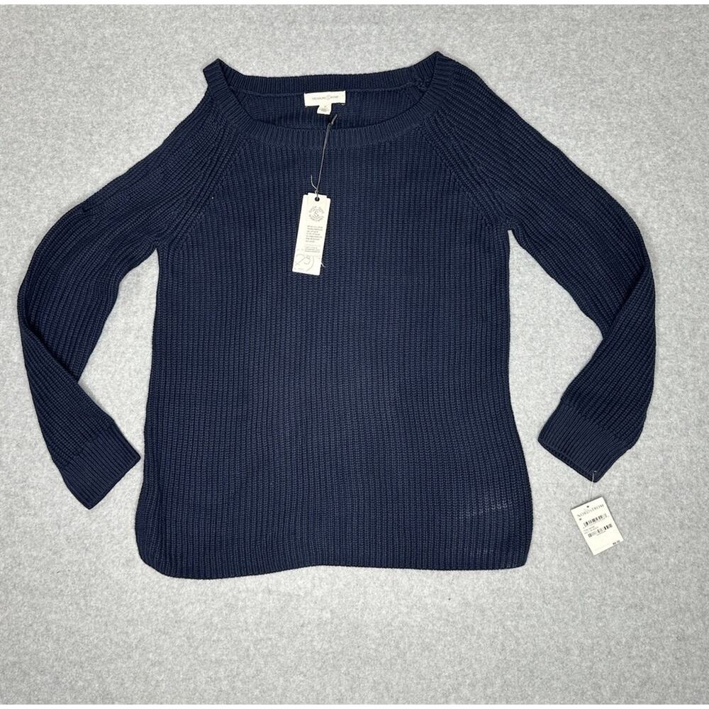 Treasure and bond sweater Top With Shoulder Cut Out Blue NWT